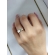 Obrączka ślubna AS309 (kolor złota: biały, szer. 5mm, bez kamieni)