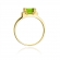 Złoty pierścionek z oliwinem i brylantami BD103O