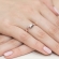 Pierścionek z różowego złota z brylantami 0.05ct BD107/CZ/R