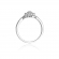 Pierścionek zaręczynowy z białego złota z brylantami 0.26ct BD11/W