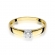 Złoty pierścionek zaręczynowy z brylantem 0.25ct BD138
