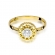 Złoty pierścionek zaręczynowy z brylantem 0.30ct BD149
