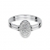 Pierścionek zaręczynowy z białego złota z brylantami 0.14ct BD154/W