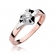 Pierścionek z różowego złota z brylantem 0.30ct BD155/30/R