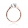 Pierścionek z różowego złota z brylantem 0.30ct BD155/30/R