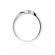 Pierścionek zaręczynowy z białego złota z brylantami 0.18ct BD177/W