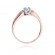 Pierścionek z różowego złota z brylantem 0.24ct BD197/R