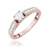 Pierścionek z różowego złota z brylantami 0.42ct BD198/R