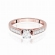 Pierścionek z różowego złota z brylantami 0.42ct BD198/R