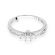 Pierścionek zaręczynowy z białego złota z brylantami 0.42ct BD199/W
