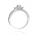 Pierścionek zaręczynowy z białego złota z brylantami 0.42ct BD199/W