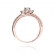 Pierścionek z różowego złota z brylantami 0.42ct BD199/R