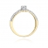 Złoty pierścionek zaręczynowy z brylantami 0.36ct BD200