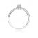 Pierścionek zaręczynowy z białego złota z brylantami 0.36ct BD200/W