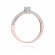 Pierścionek z różowego złota z brylantami 0.36ct BD200/R