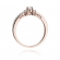Pierścionek z różowego złota z brylantami 0.24ct BD201/R