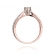 Pierścionek z różowego złota z brylantami 0.30ct BD202/R