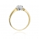 Złoty pierścionek zaręczynowy z brylantem 0.23ct BD203