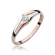 Pierścionek z różowego złota z brylantem 0.08ct BD207/08/R