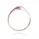 Pierścionek z różowego złota z brylantem 0.08ct BD207/08/R