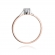 Pierścionek z różowego złota z brylantem 0.08ct BD209/010/R