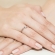 Pierścionek z różowego złota z brylantem 0.08ct BD211/08/R