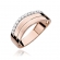 Pierścionek z różowego złota z brylantami 0.09ct BD214/R