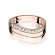 Pierścionek z różowego złota z brylantami 0.09ct BD214/R