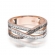 Pierścionek z różowego złota z brylantami 0.27ct BD215/CZ/R
