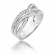 Pierścionek zaręczynowy z białego złota z brylantami 0.27ct BD215/W