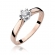 Pierścionek z różowego złota z brylantem 0.30ct BD220B/30/R