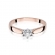 Pierścionek z różowego złota z brylantem 0.30ct BD220B/30/R