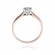 Pierścionek z różowego złota z brylantem 0.30ct BD220B/30/R