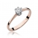 Pierścionek z różowego złota z brylantem 0.20ct BD220/20/R
