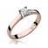 Pierścionek z różowego złota z brylantem 0.25ct BD221B/25/R