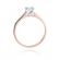 Pierścionek z różowego złota z brylantem 0.25ct BD221B/25/R