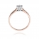 Pierścionek z różówego złota z brylantem 0.25ct BD222B/25/R