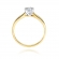 Złoty pierścionek zaręczynowy z brylantem 0.25ct BD223B/25