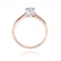 Pierścionek z różowego złota z brylantem 0.25ct BD223B/25/R