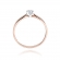 Pierścionek z różowego złota z brylantem 0.08ct BD223/08/R