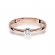 Pierścionek z różowego złota z brylantem 0.08ct BD224/08/R