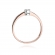 Pierścionek z różowego złota z brylantem 0.08ct BD224/08/R