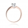 Pierścionek z różowego złota z brylantem 0.25ct BD225B/25/R