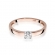 Pierścionek z różowego złota z brylantem 0.10ct BD225/10/R
