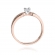Pierścionek z różowego złota z brylantem 0.08ct BD226/08/R