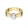 Złoty pierścionek zaręczynowy z brylantem 0.30ct BD228/30