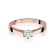 Pierścionek z różowego złota z brylantem 0.30ct BD229/30/R