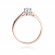 Pierścionek z różowego złota z brylantem 0.30ct BD229/30/R