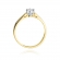 Złoty pierścionek zaręczynowy z brylantem 0.25ct BD229B/25