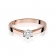 Pierścionek z różowego złota z brylantem 0.25ct BD229B/25/R